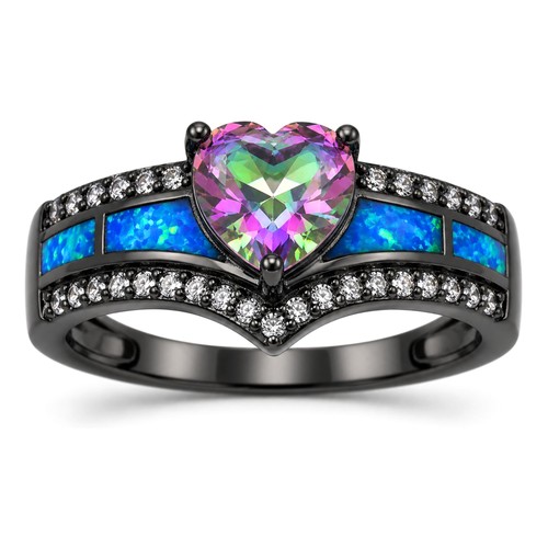 Black engagement ring for - black,