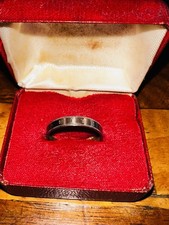 Silver Tone Coin Edge Engraved