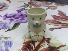 KEELE STREET POTTERY SCARCE TEDDY EGG CUP EARLY 1900's