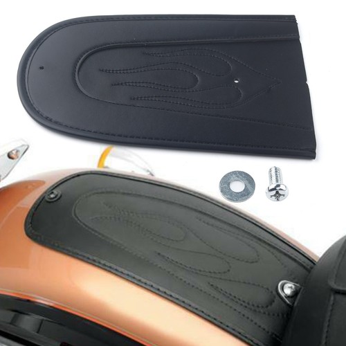 Black flame rear fender - black, pu