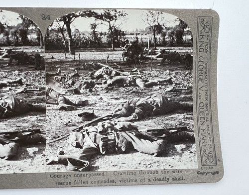 Ww1 stereoview card photo - ww1,