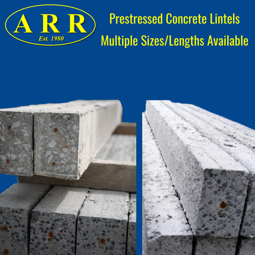 Prestressed concrete lintels - concrete,