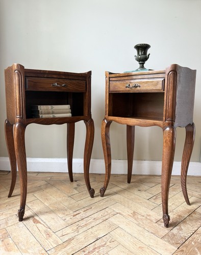 Pair vintage french oak - french,