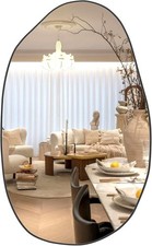 85 x 52 cm Irregular Wall Mirror Asymmetrical Unique Cosmetic, Shaped... 