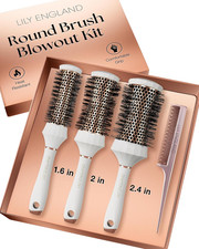 Lily England round Hair Brush