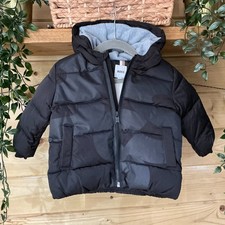 BOSS Black Padded Coat With