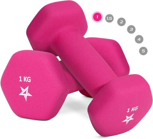 Hex neoprene weights dumbbells - neoprene,