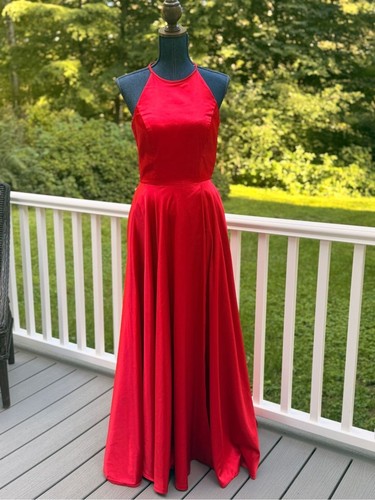 Sherri hill red halter - halter, prom