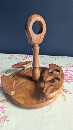 Wooden condiment serving tray - ,