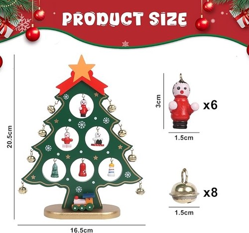 Wooden christmas tree table - wooden,
