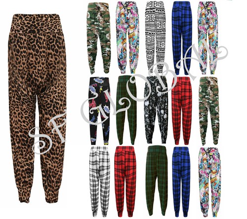 Womens baggy harem print - baggy,