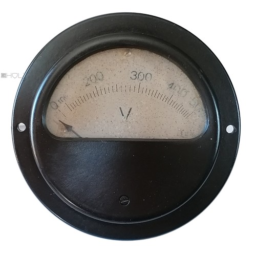 Large vintage voltmeter - large,