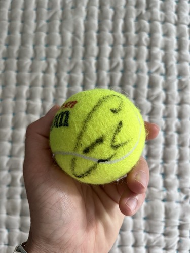 Carlos alcaraz signed tennis - signed,