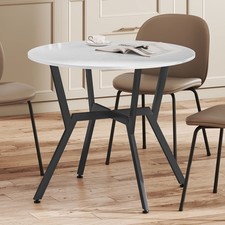 Dining table round 90cm - 90cm, gloss