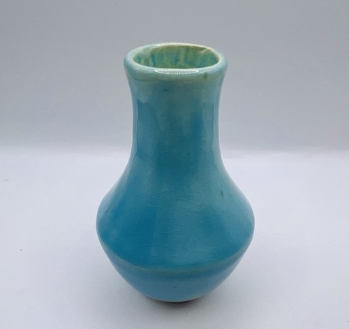 Ceramic mini vase turquoise - vase, /