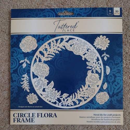 Tattered lace circle flora - lace,