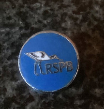 VINTAGE ENAMEL RSPB PIN BADGE