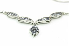 Silver Necklace Blue Tanzanite Genuine Natural Mined Gems Solid Sterling 18 Inch