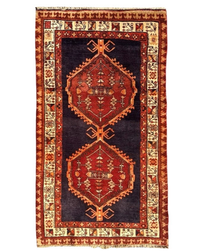 Vintage kazak rug hand - kazak, made