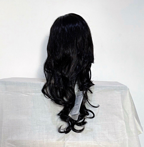 Long wavy black - long, synthetic
