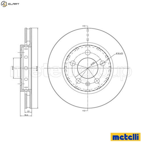 Brake disc 0695c for - disc, 23-0695c