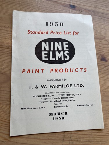 1958 advertising leaflet - advertising,