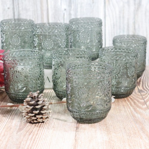Coloured embossed glass - embossed,
