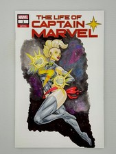 Life Of Captain Marvel Original Artwork Sketch Cover - NOT A PRINT