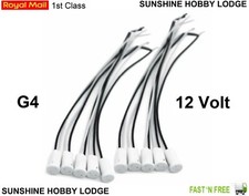 Ceramic G4 Base Lamp Holder LED bulb Socket Cable Halogen Down Light Fittings UK