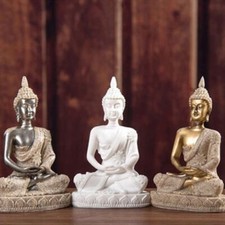 Sandstone India Buddha Statue Fengshui Sitting Buddha Sculpture Figurines