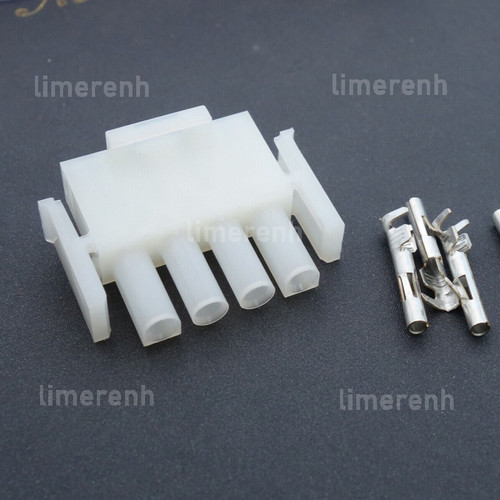 Pin power plug - 4-pin, ten