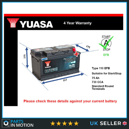 Efb battery fits - efb, vw