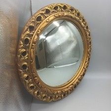 Vintage Convex Wall Mirror 16"