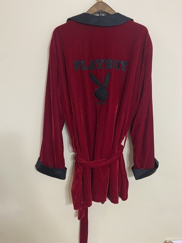 Playboy robe men red black - robe,