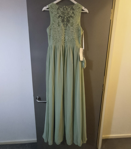 Size sage green - chiffon, &