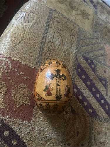 Vintage hand painted wooden - vintage,