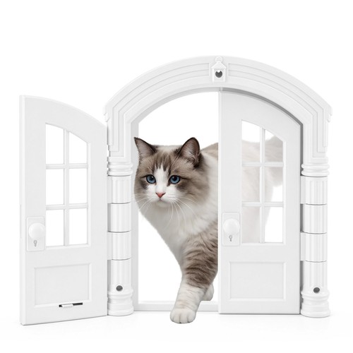 Interior cat door - cat,