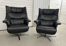 Pair of Stunning Black Leather