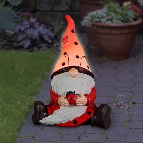 Exhart garden gnome ladybug - gnome,,
