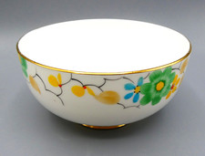 Paragon Art Deco Hand Painted Floral Bowl 12cm Made in England- Rare