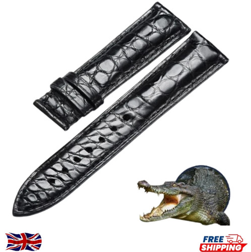 Crocodile leather strap - crocodile,