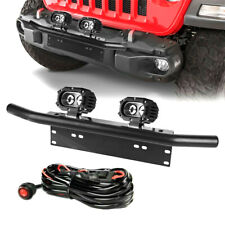 4'' 6INCH LED Light Combo Wiring Harness 23 INCH License Plate Mount Bracket