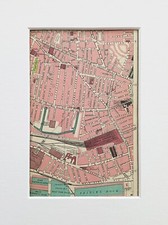 Vintage 1940s Liverpool Map -