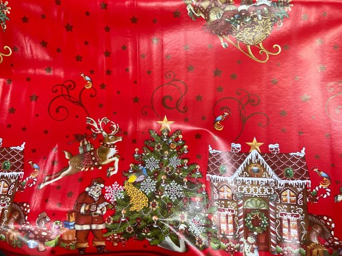 Christmas tablecloths red - tablecloths,