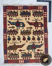 Afghan War Rug - Handknotted