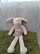 BNWOT NEXT MY BEST FRIEND BUNNY RABBIT FLORAL DRESS EARS SOFT TOY COMFORTER 14"