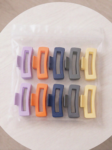 Matte hair claw - clips, 10