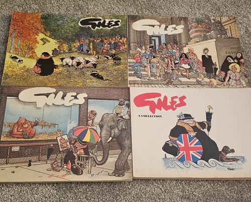 Giles cartoons annuals bundle - giles,