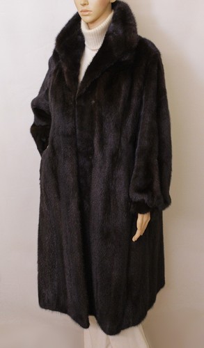 Real mink fur - mink, dark