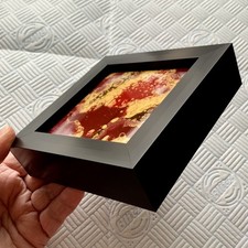 Small unique acrylic art - unique, hand